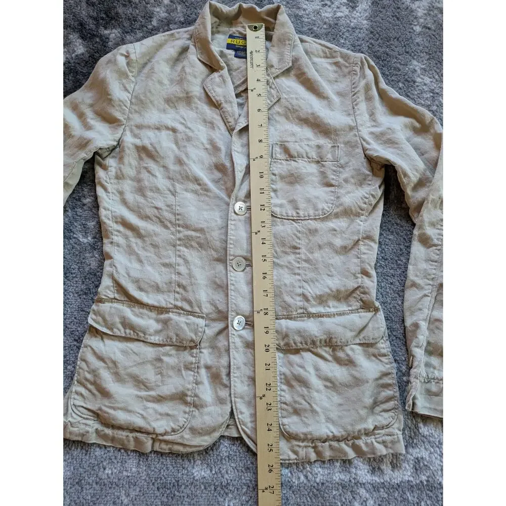 Vintage Ralph Lauren Rugby Women's 100% Linen Blazer Made In Japan - Size 0 RARE - Picture 13 of 16